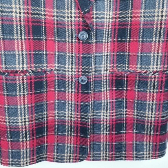 Requirements Plaid Wool Blend Blazer - Picture 6 of 9
